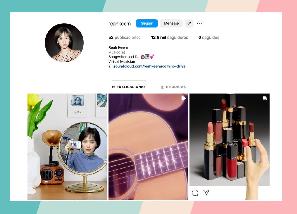 Singer, DJ, and virtual persona—Reah Keem embodies the creative possibilities when you create an AI model for Instagram with artistic soul.