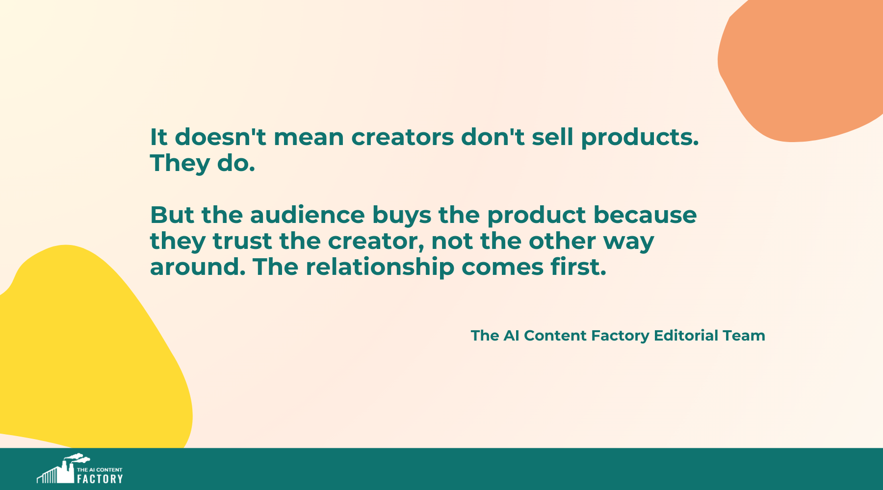Quote about content creators